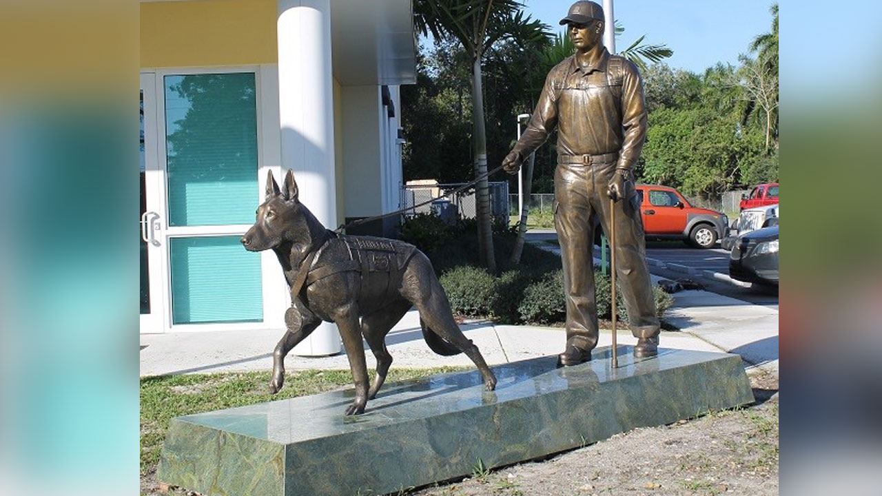 American Military Hero Dog Monument located at Tri-County Animal Rescue near Boca Raton