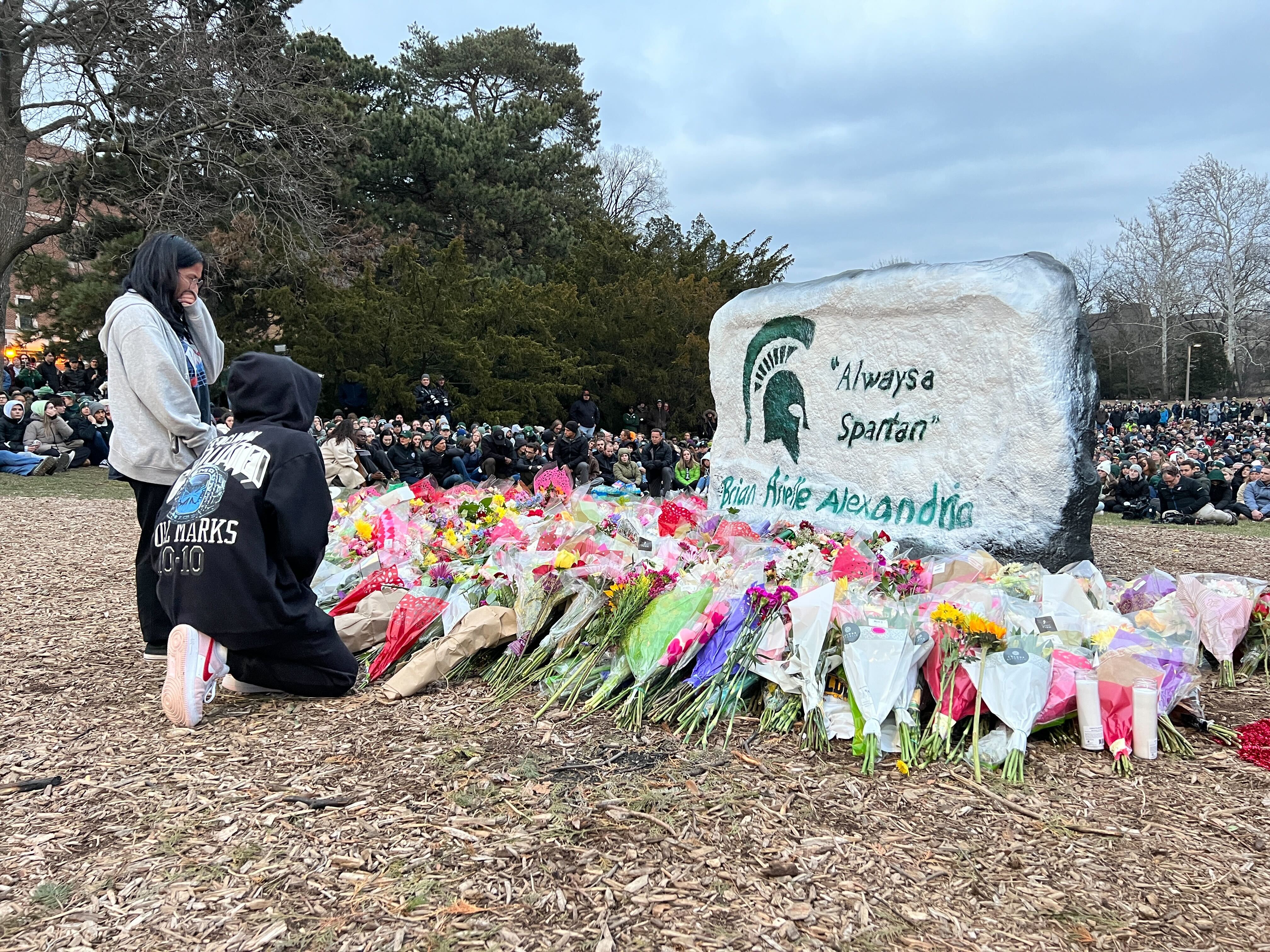 MSU Students at Memorial