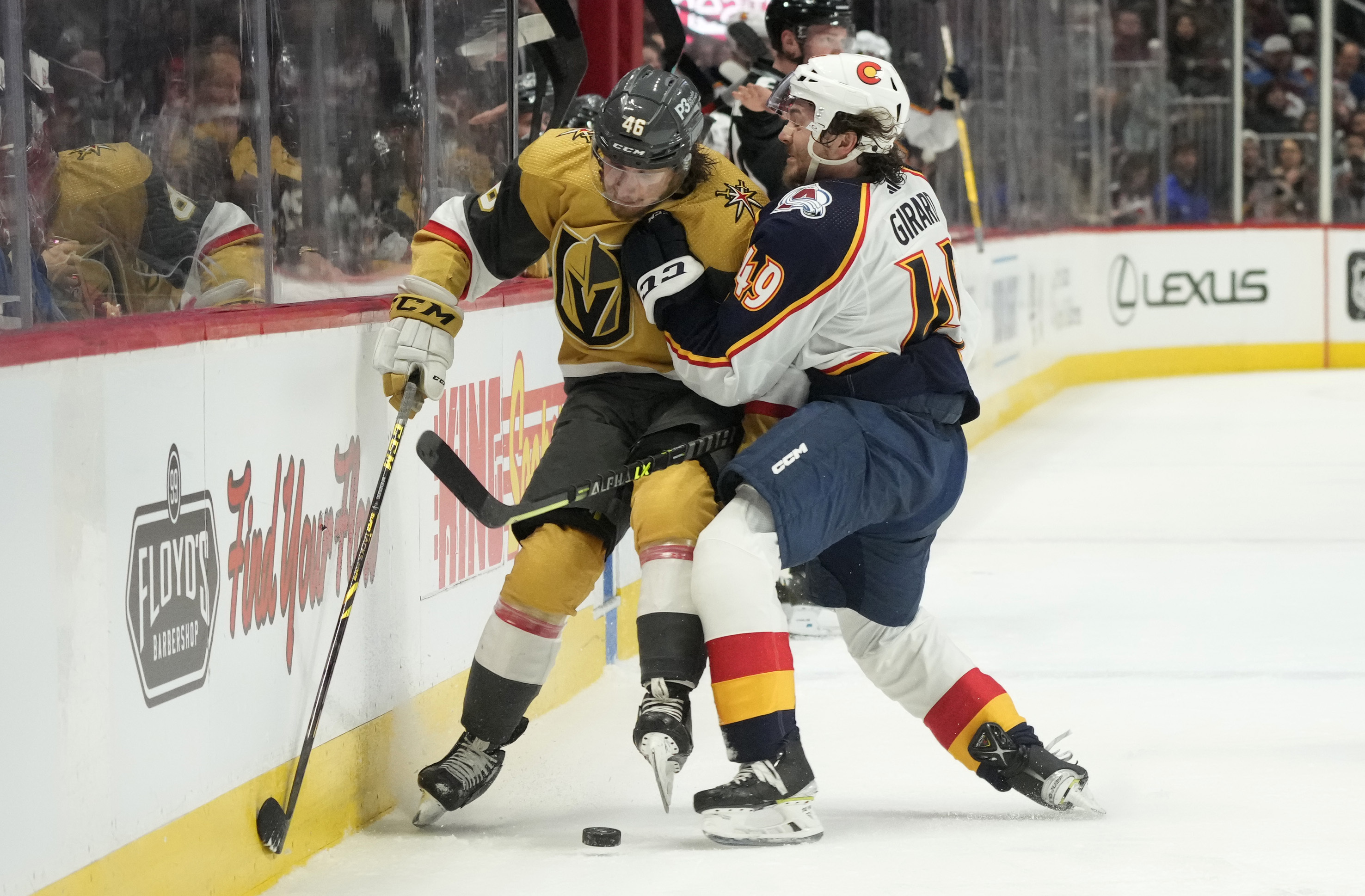 Golden Knights Avalanche Hockey