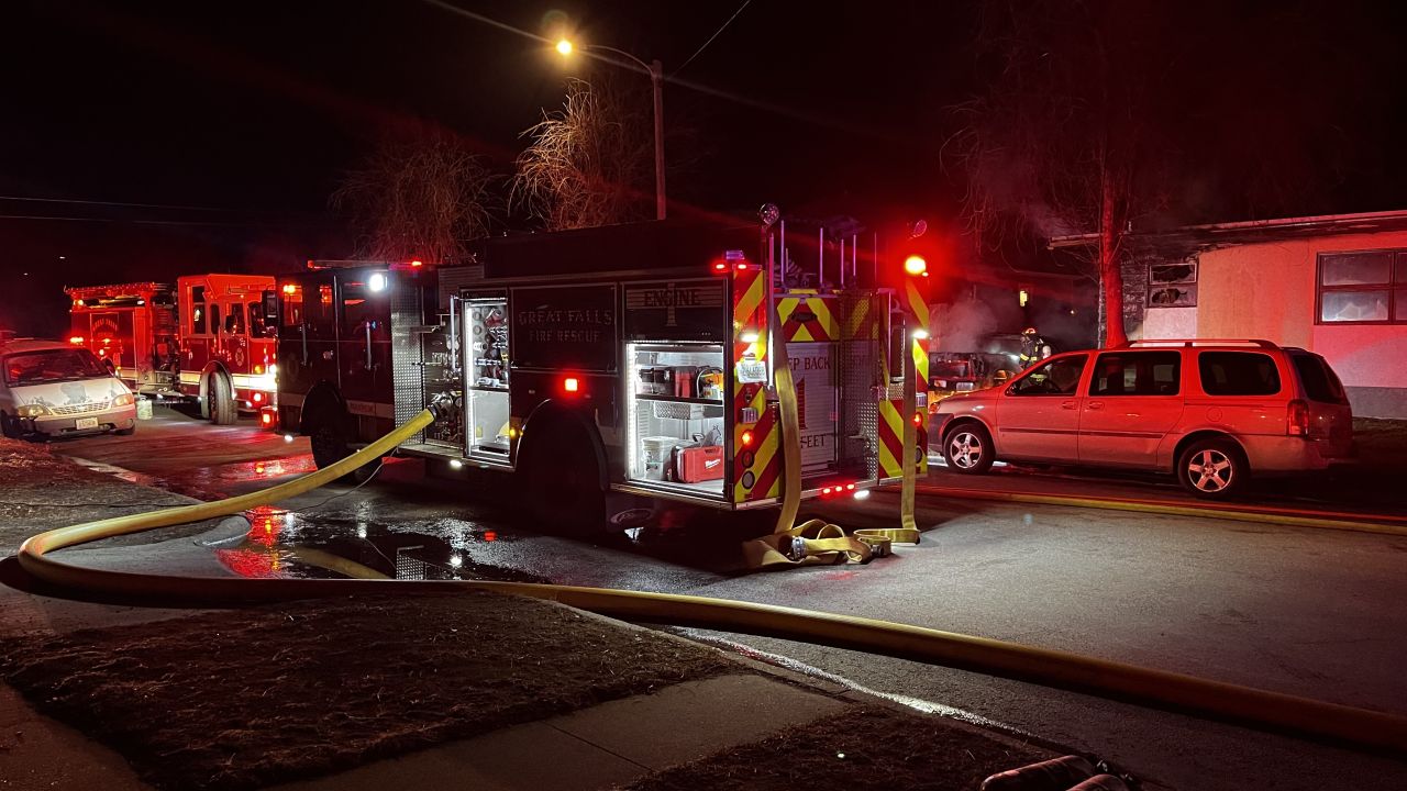 Overnight house fire in Great Falls (January 24, 2022)