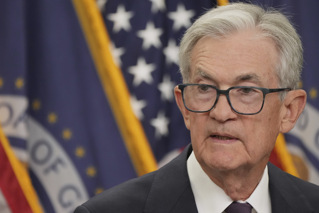 Federal Reserve Chairman Jerome Powell speaks during a news conference following the Federal Open Market Committee meeting, Wednesday, Sept. 17, 2025, at the Federal Reserve Board Building in Washington.