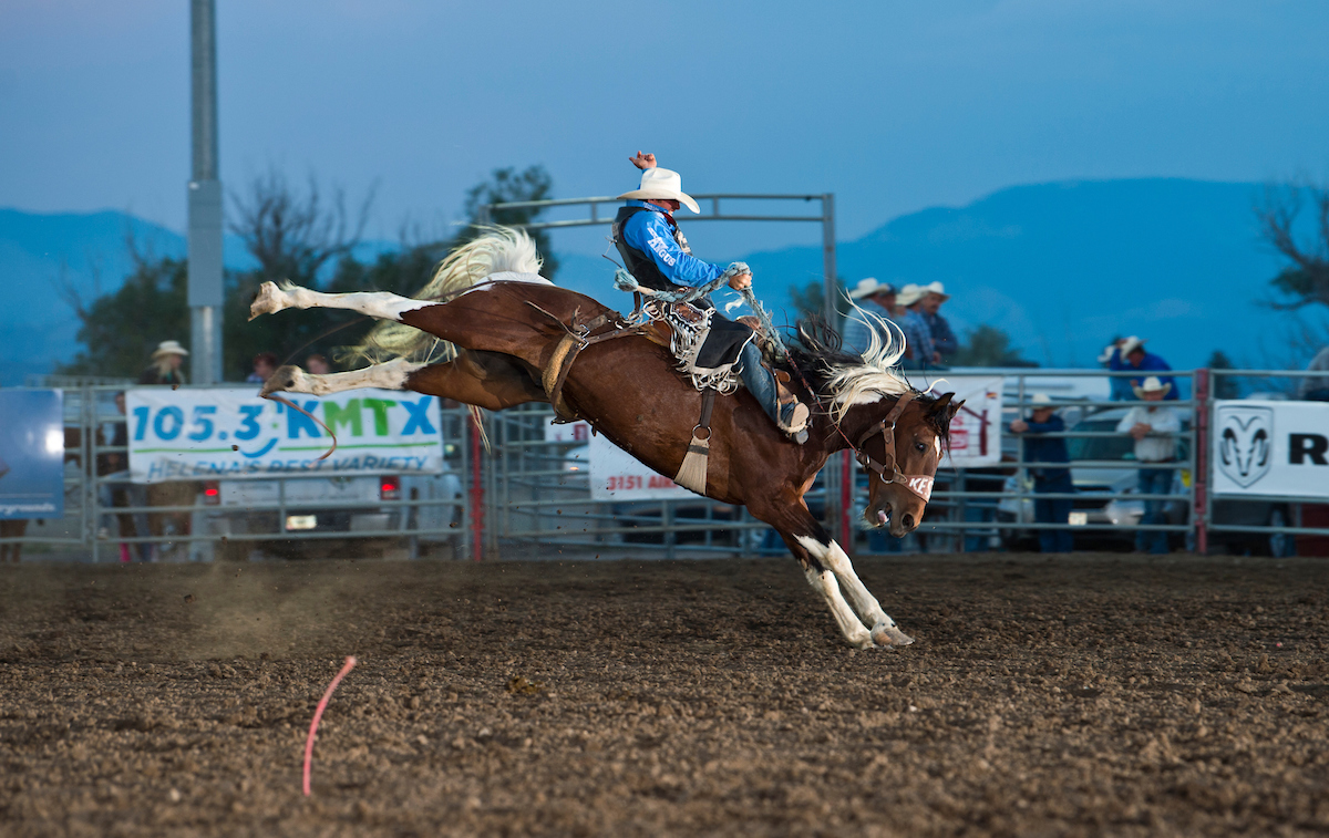 Steven Dent at the 2019 Helena rodeo