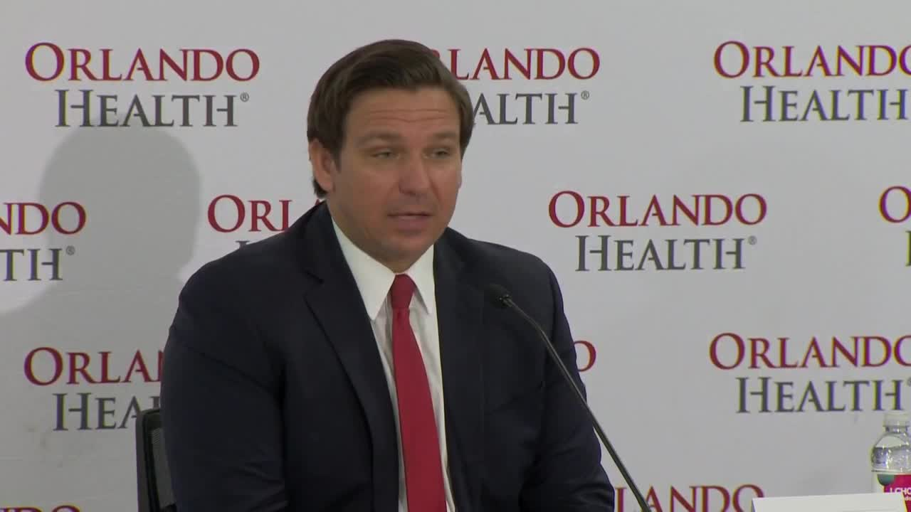 Gov. Ron DeSantis at Orlando Health, June 23, 2020