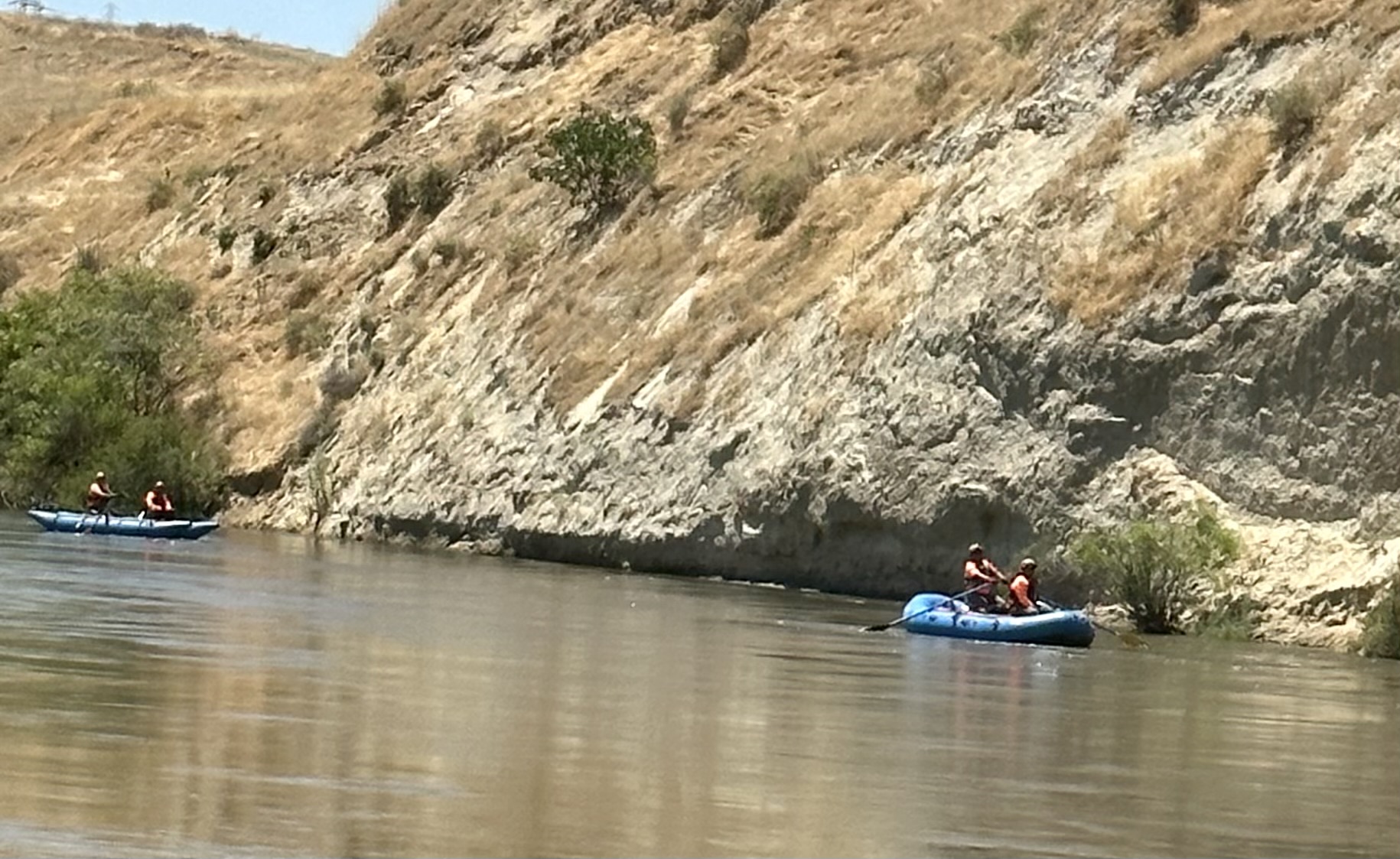 Kern River rescue near Adolphus Avenue in Oildale