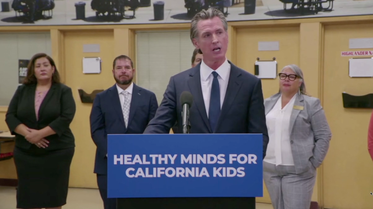 Gov. Gavin Newsom unveils plan to support kids' mental health