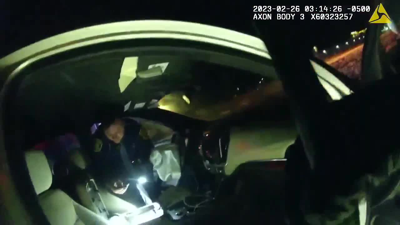 Bodycam footage - Crash leading to arrest of Sheriff Lillywhite