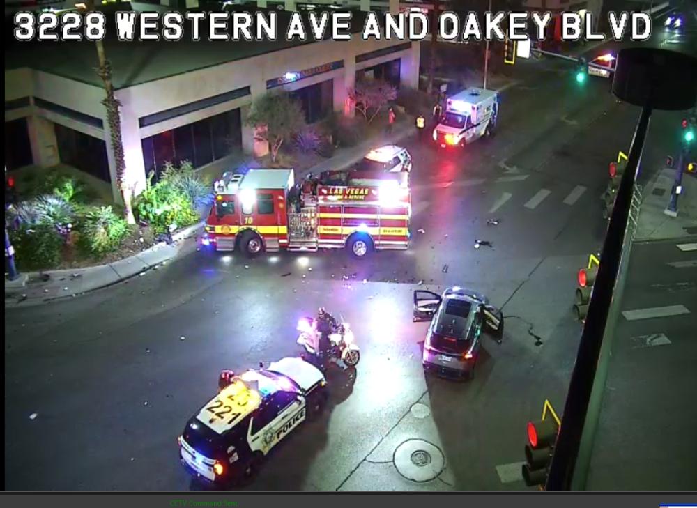 Fatal crash on Western Avenue and Oakey Blvd