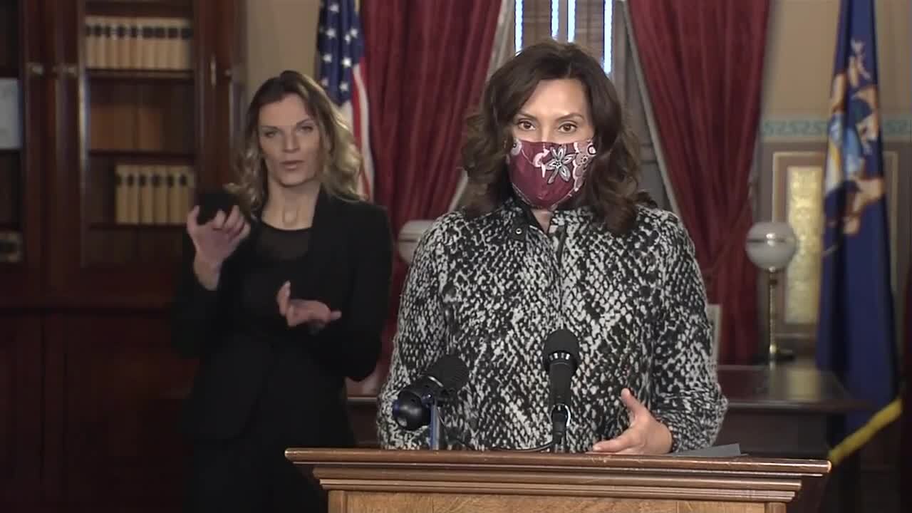 Gov. Whitmer announces partial shutdown extended until Dec. 20