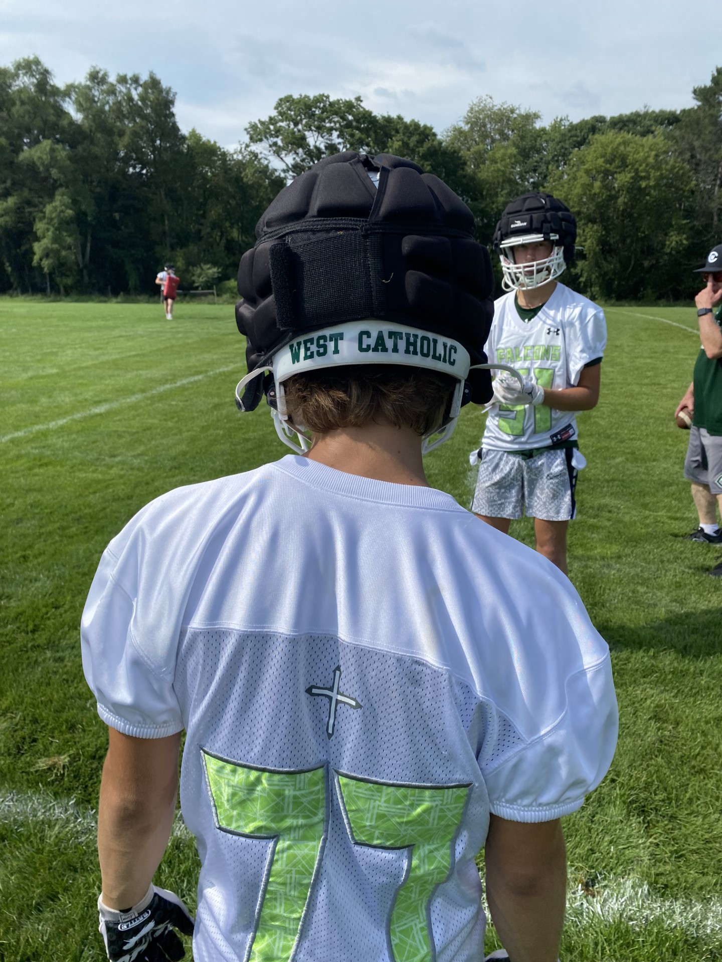 West Catholic football practice
