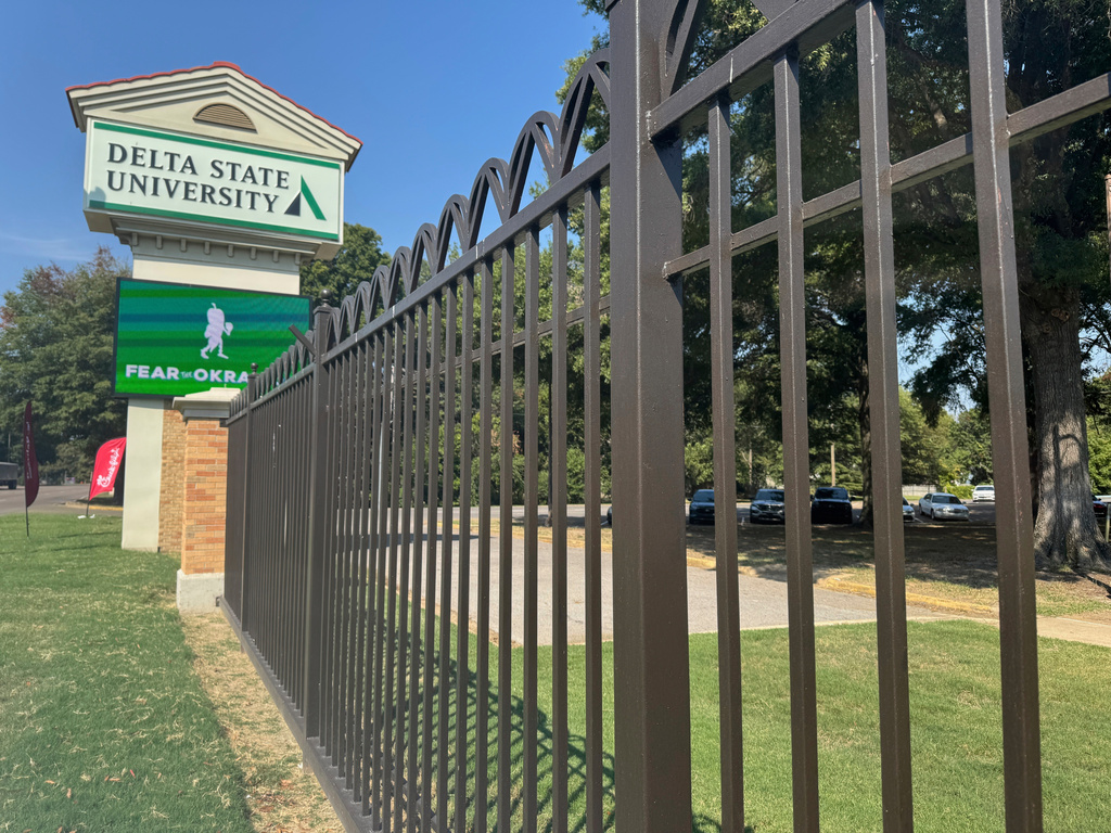 Delta State University sign on the campus grounds.