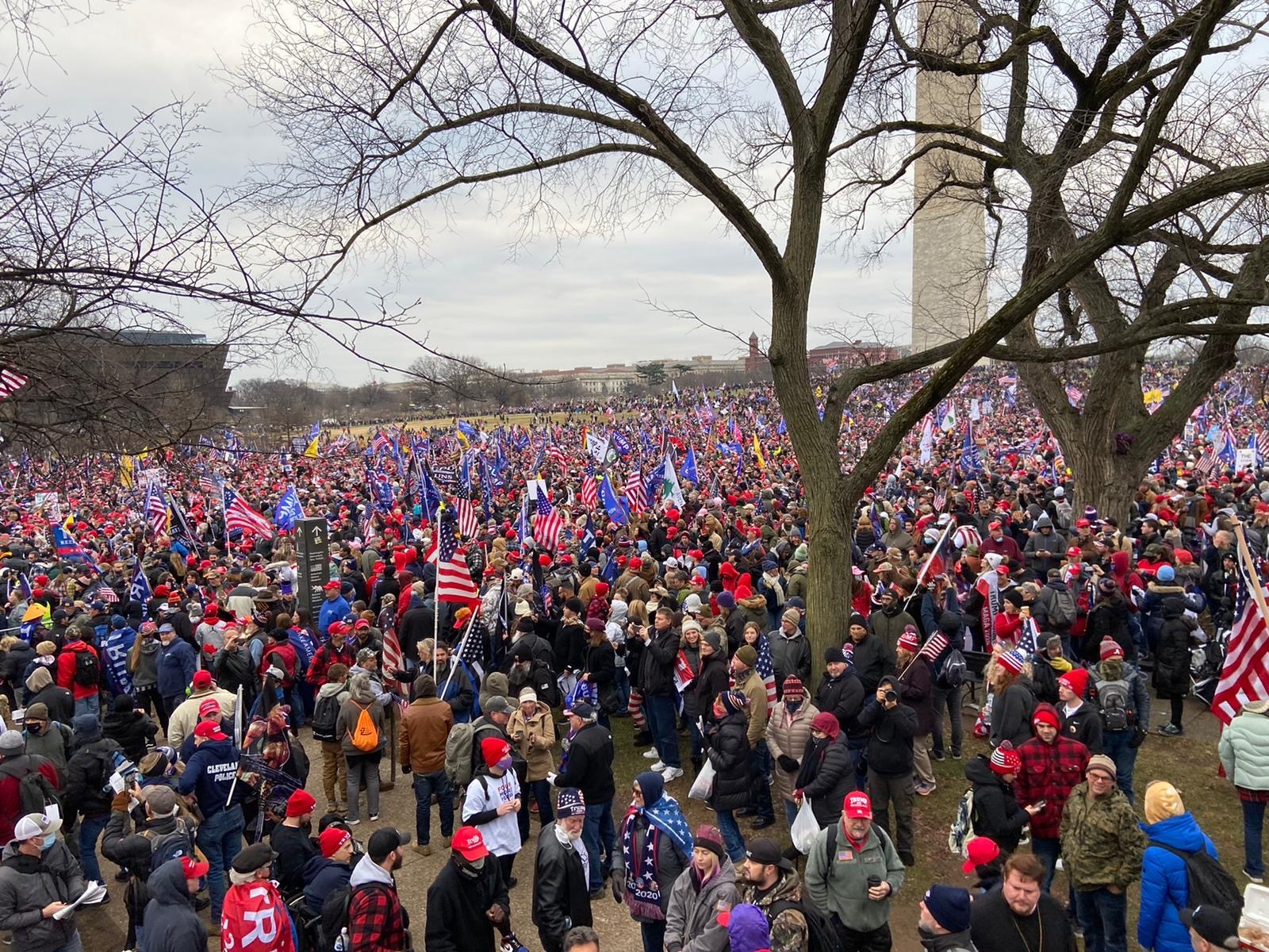 Supporters of President Trump from South Florida and Treasure Coast traveled to the nation's capital on buses to partake in demonstrations Jan. 6, 2021, ahead of certification of Joe Biden's presidential victory in the Electoral College.