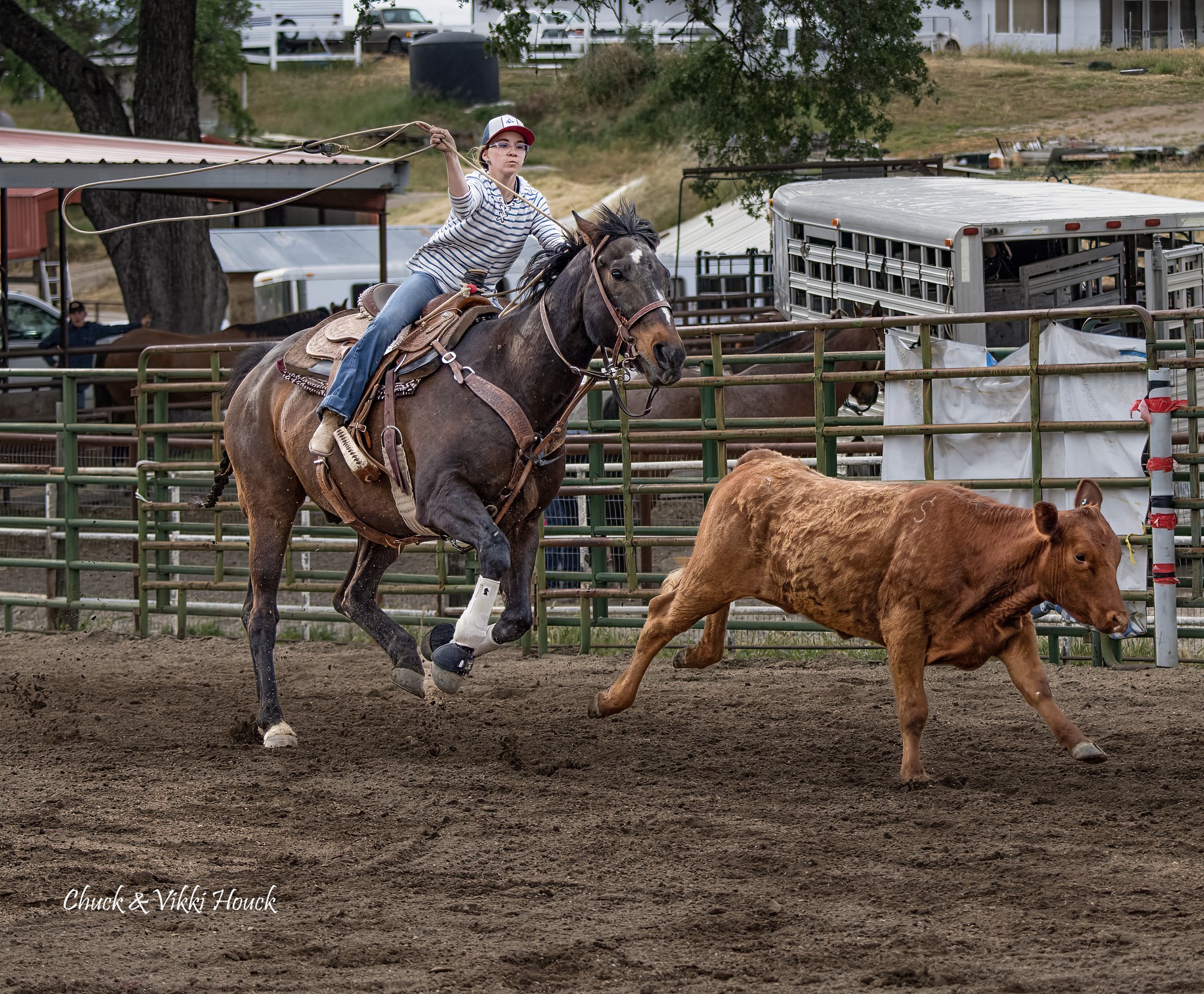 Competitors training for the second annual SLO Sheriff's Rodeo