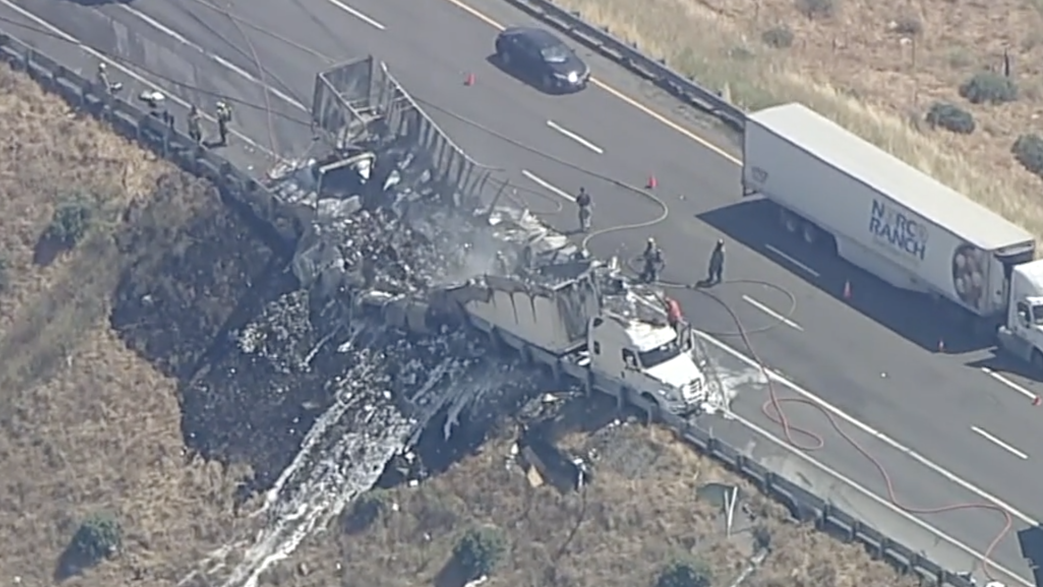 grapevine truck fire