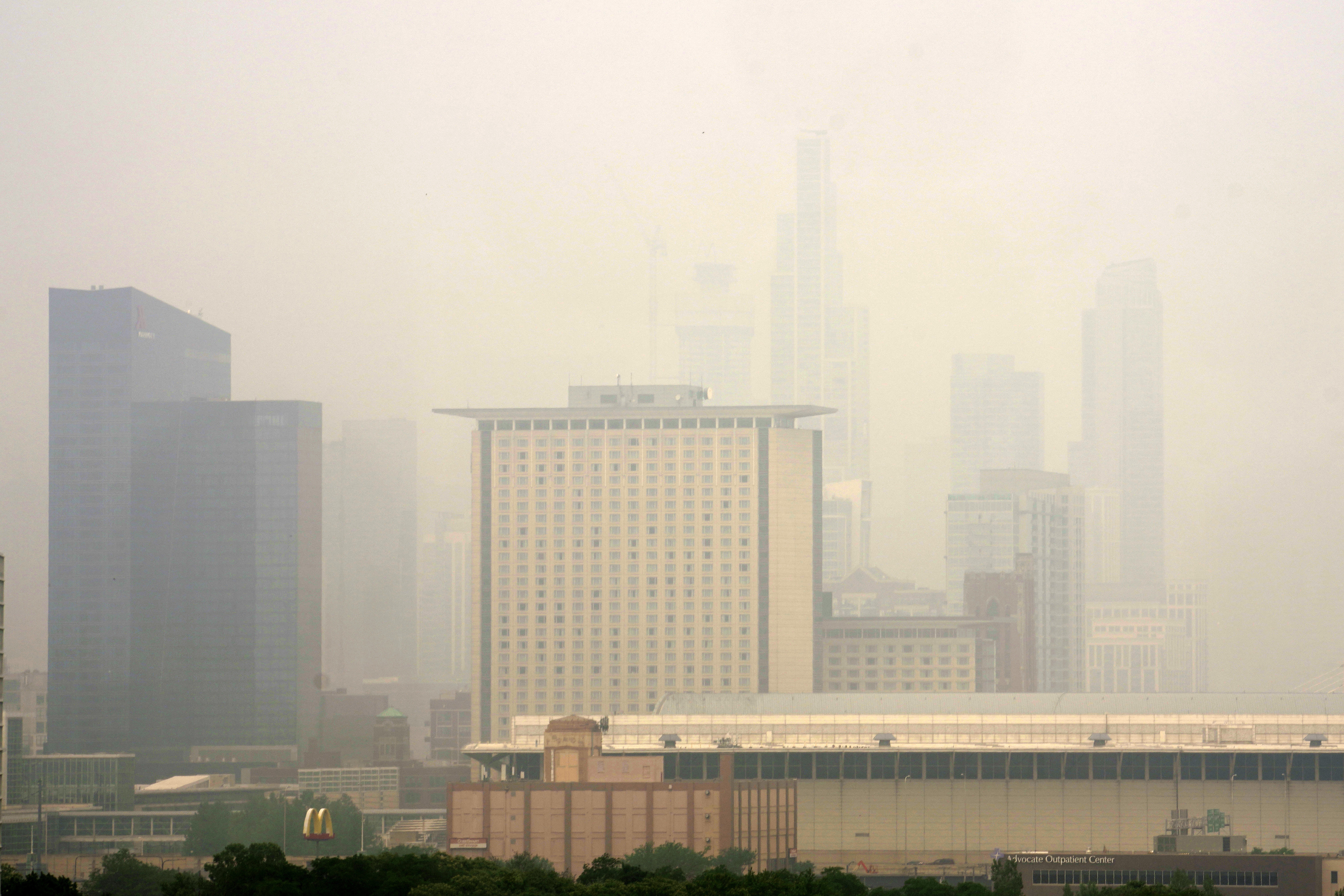 Canada Wildfires Air Quality Great Lakes