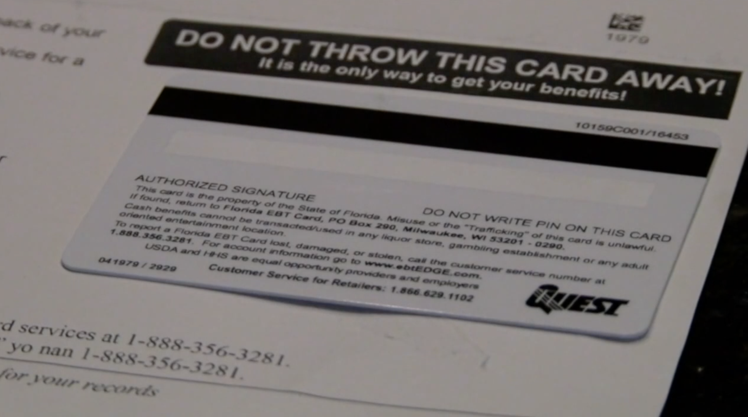 EBT card