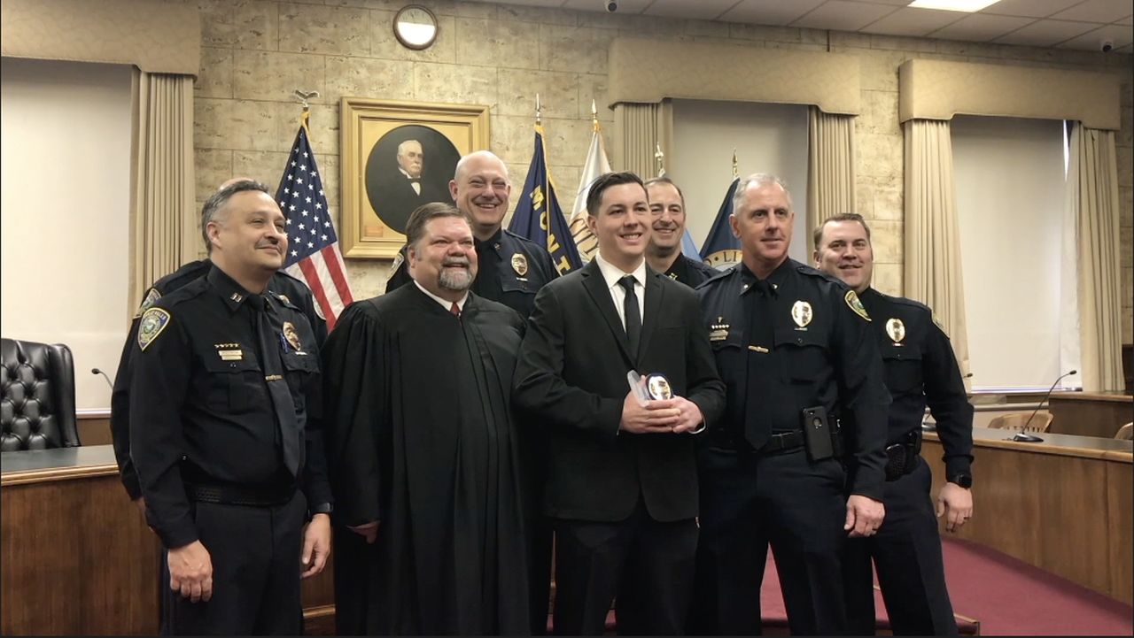 The Great Falls Police Department on Wednesday welcomed Robert Snook as its newest officer.