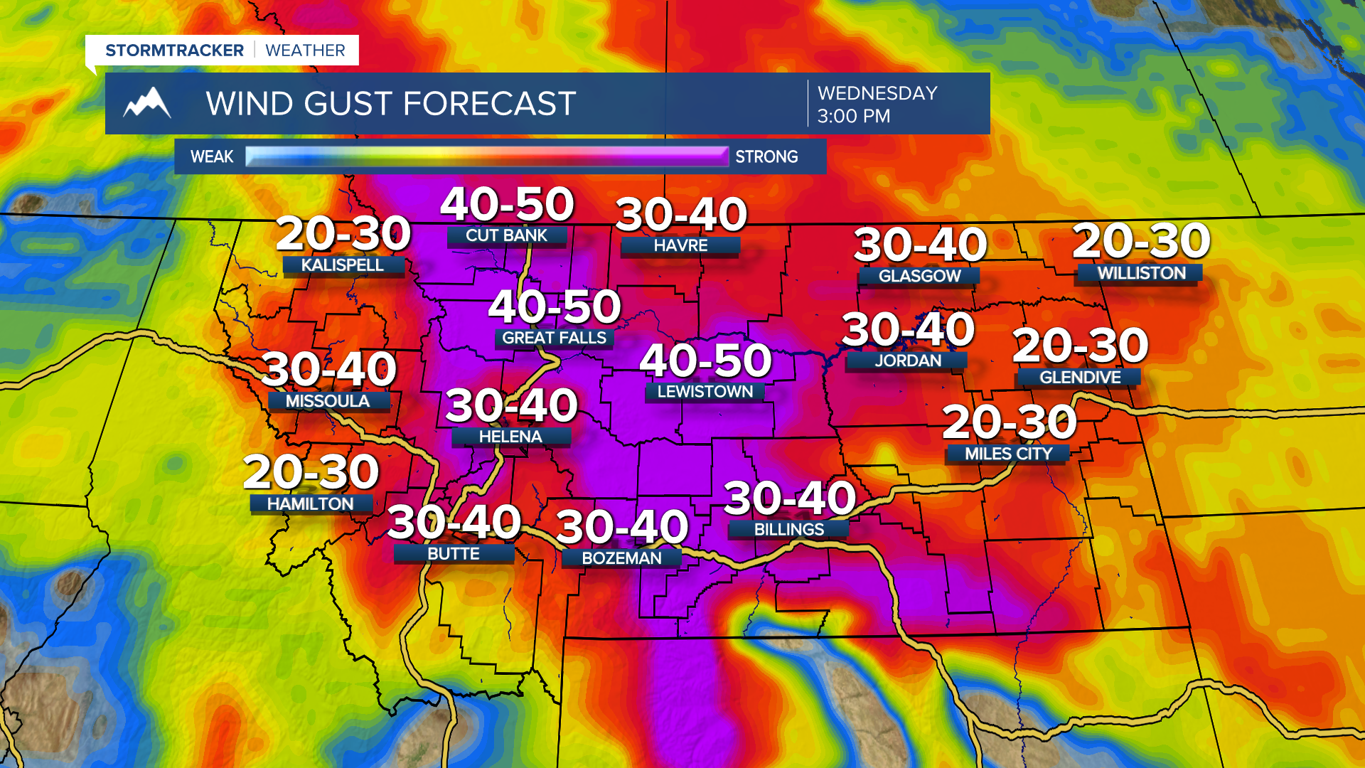 Windy Wednesday in store