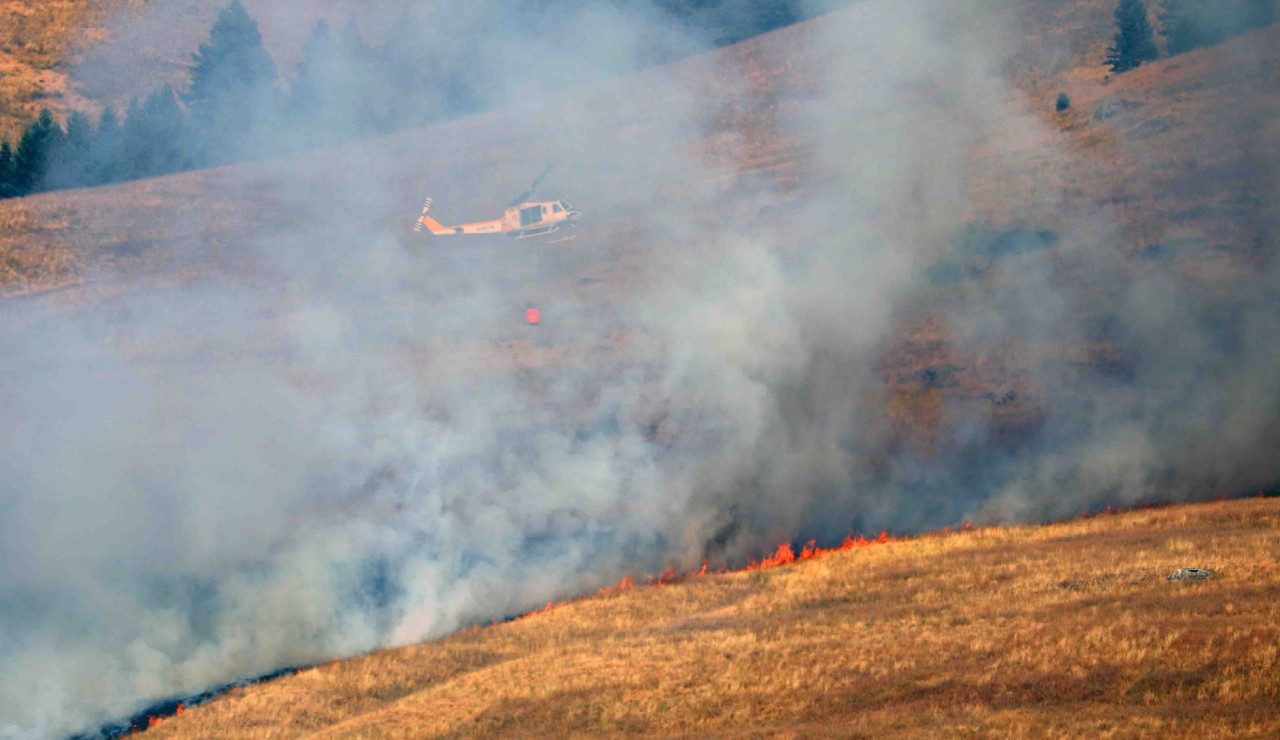 Mount Sentinel Fire Helicopter