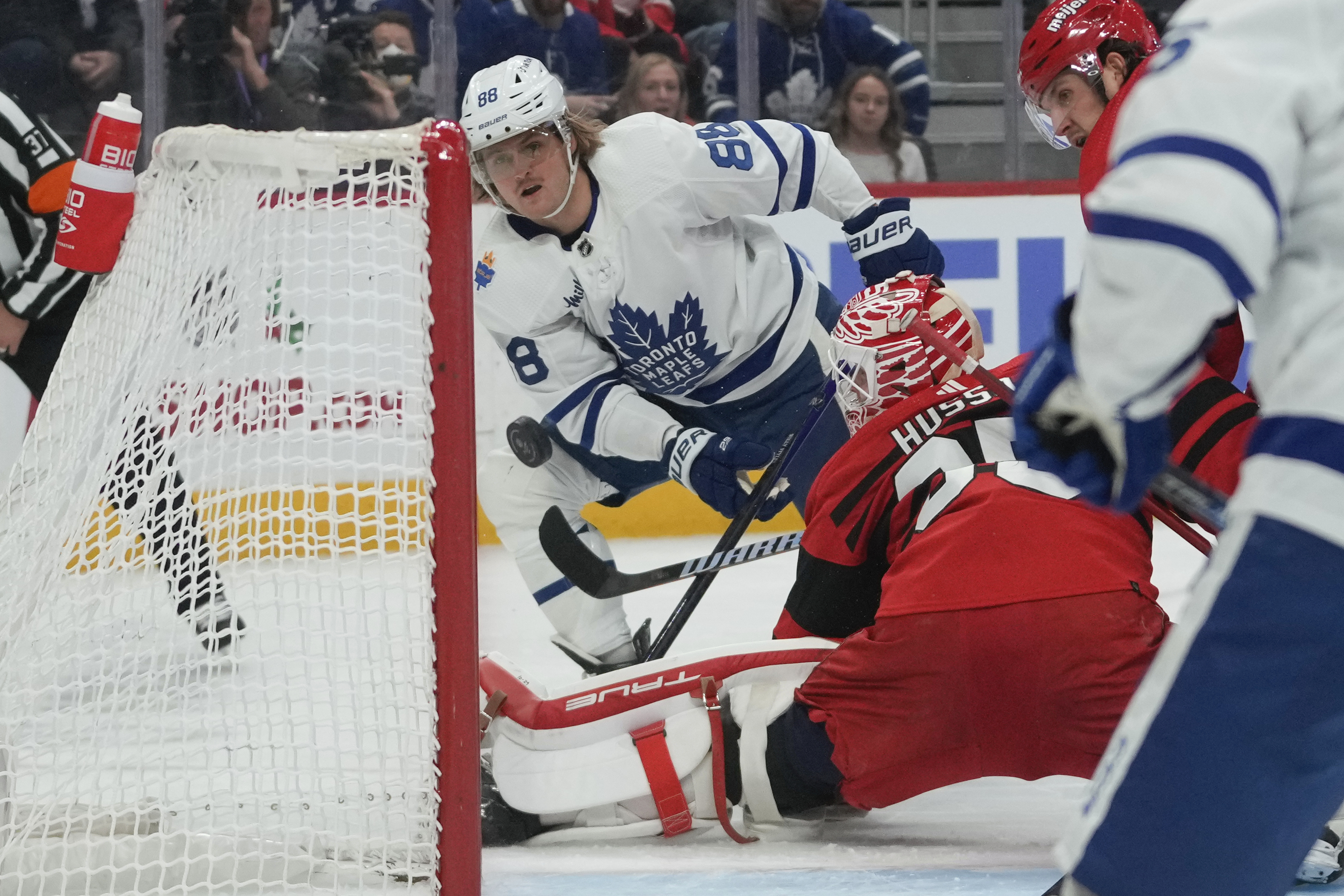 William Nylander, Ville Husso Maple Leafs Red Wings Hockey