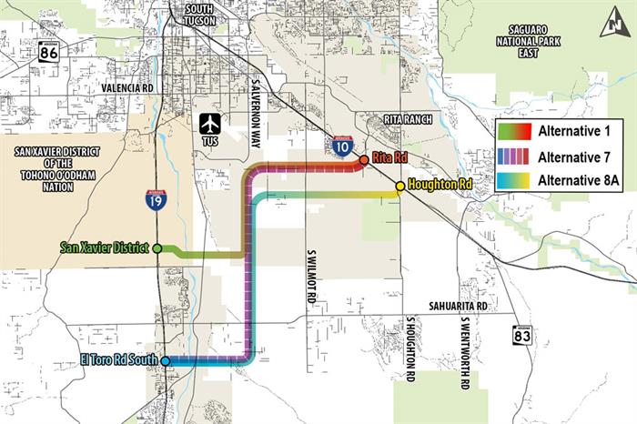 Sonoran Corridor potential routes