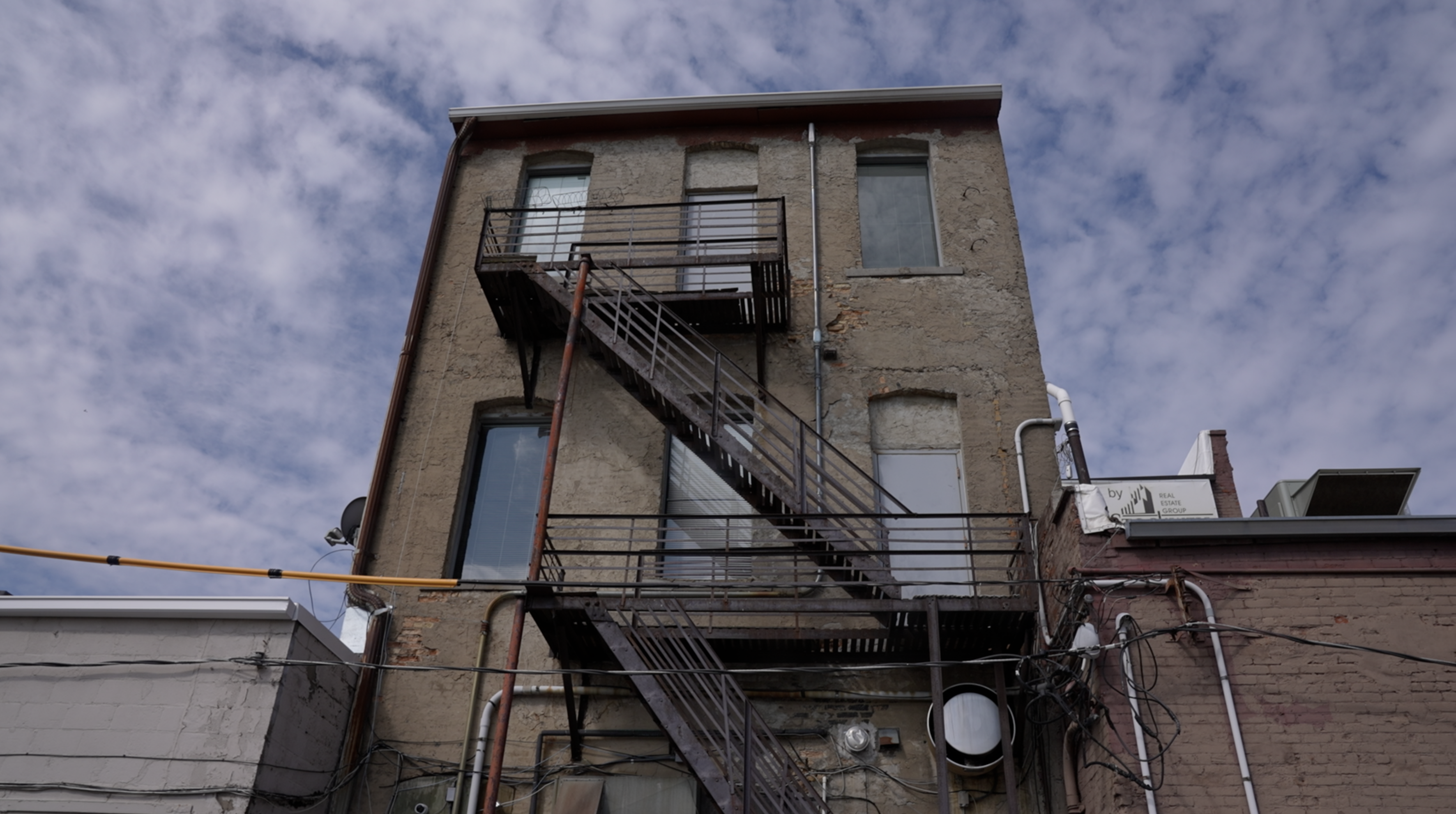 Back alley located near S. Washington Avenue