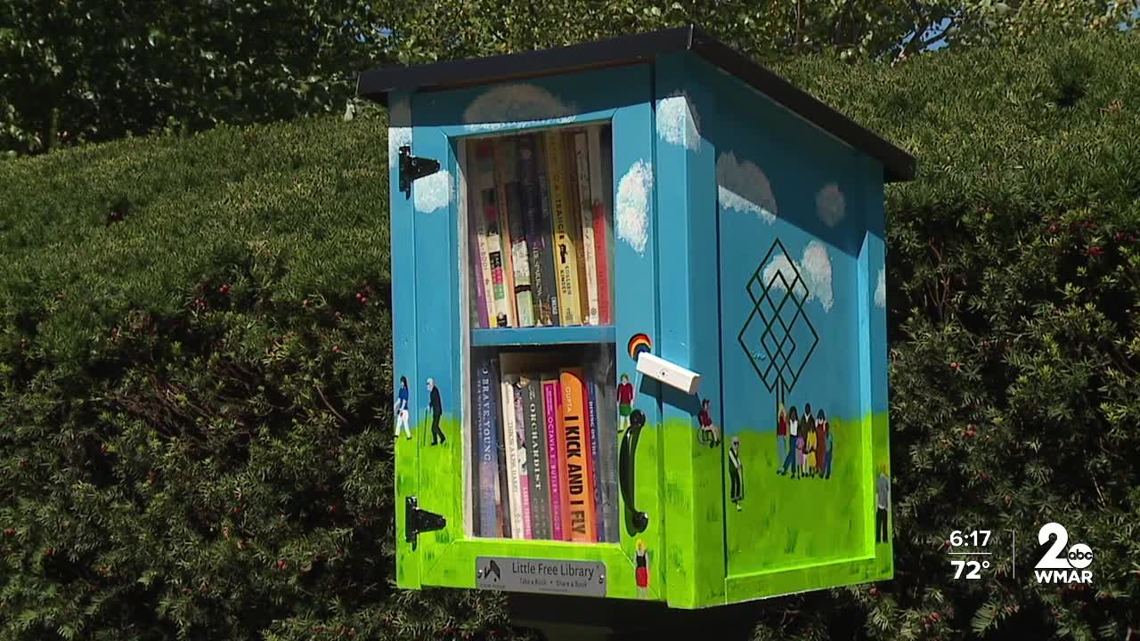 Roland Park Place little library.jpg