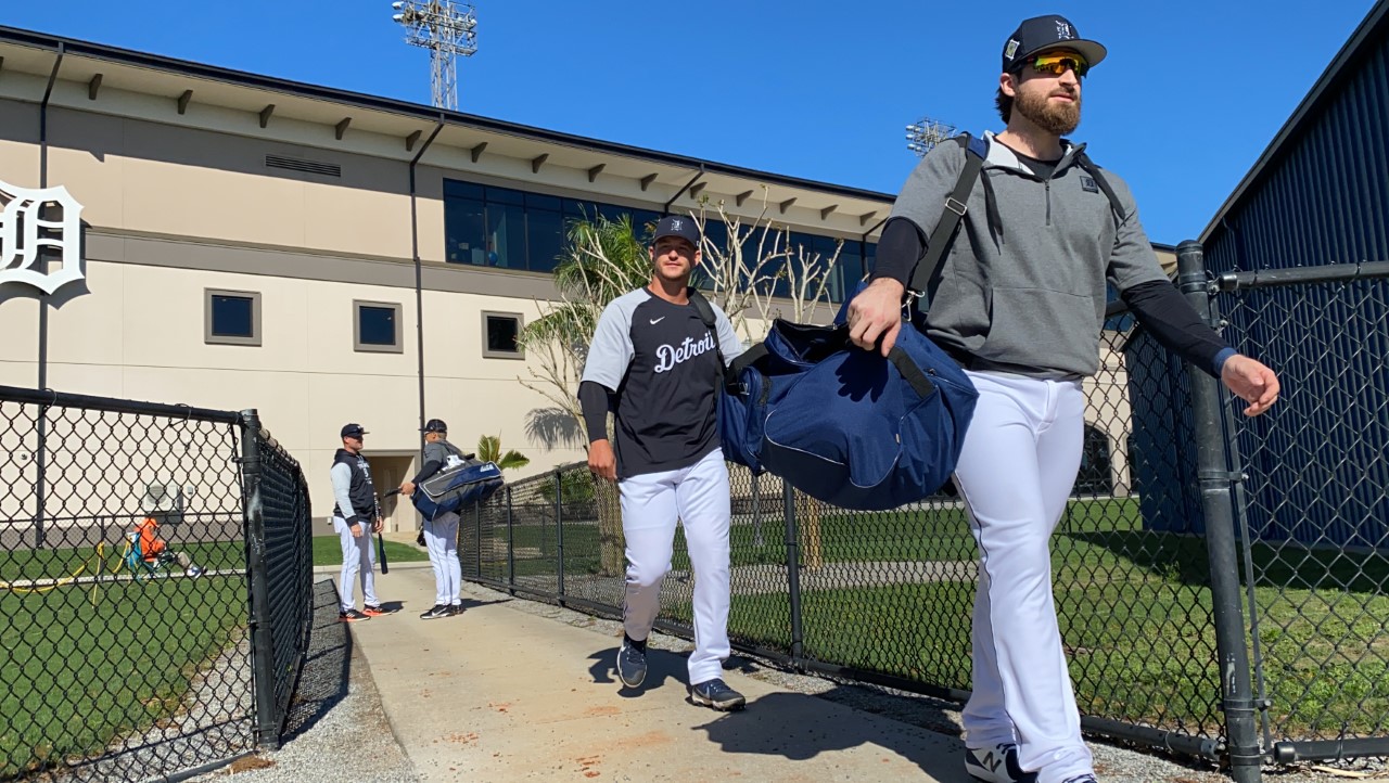 Catcher Eric Haase at spring training.jpeg