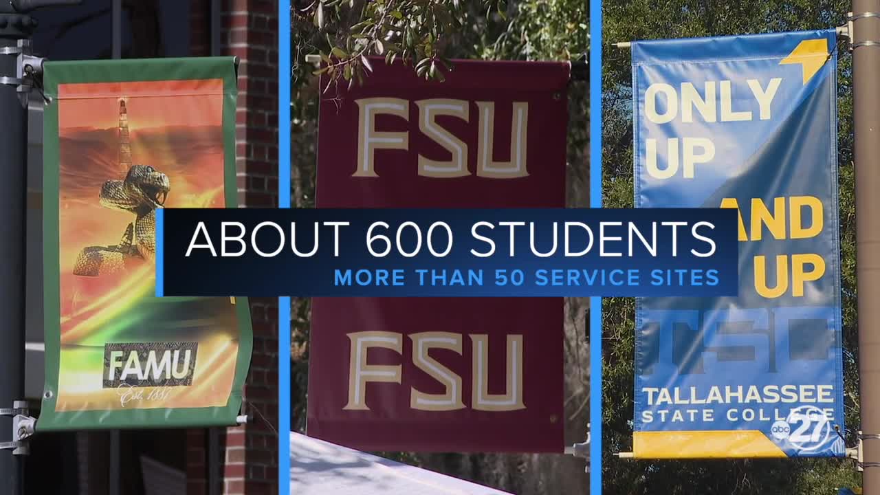 Hundreds of college students partner for service event that benefits businesses, nonprofits and neighbors