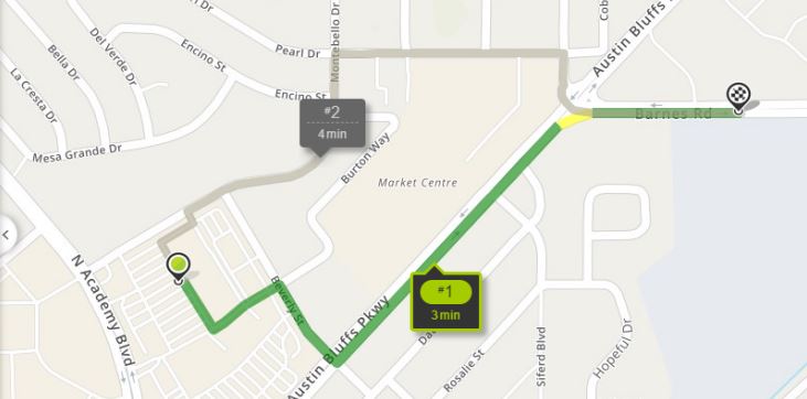 Overflow parking and shuttle route for memorial service for Donald Stratton.