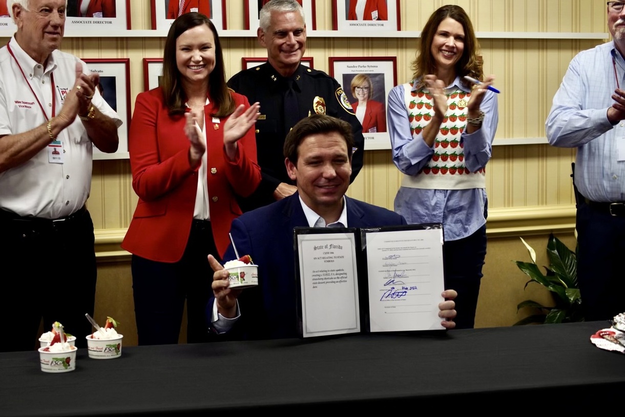 Gov. Ron DeSantis signs strawberry shortcake law