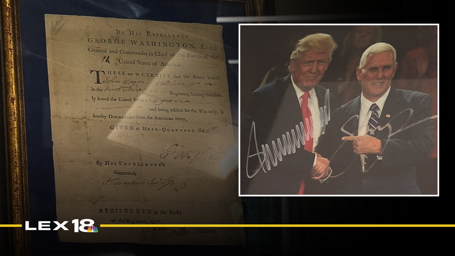 Collection of presidential autographs at UK's College of Law Library