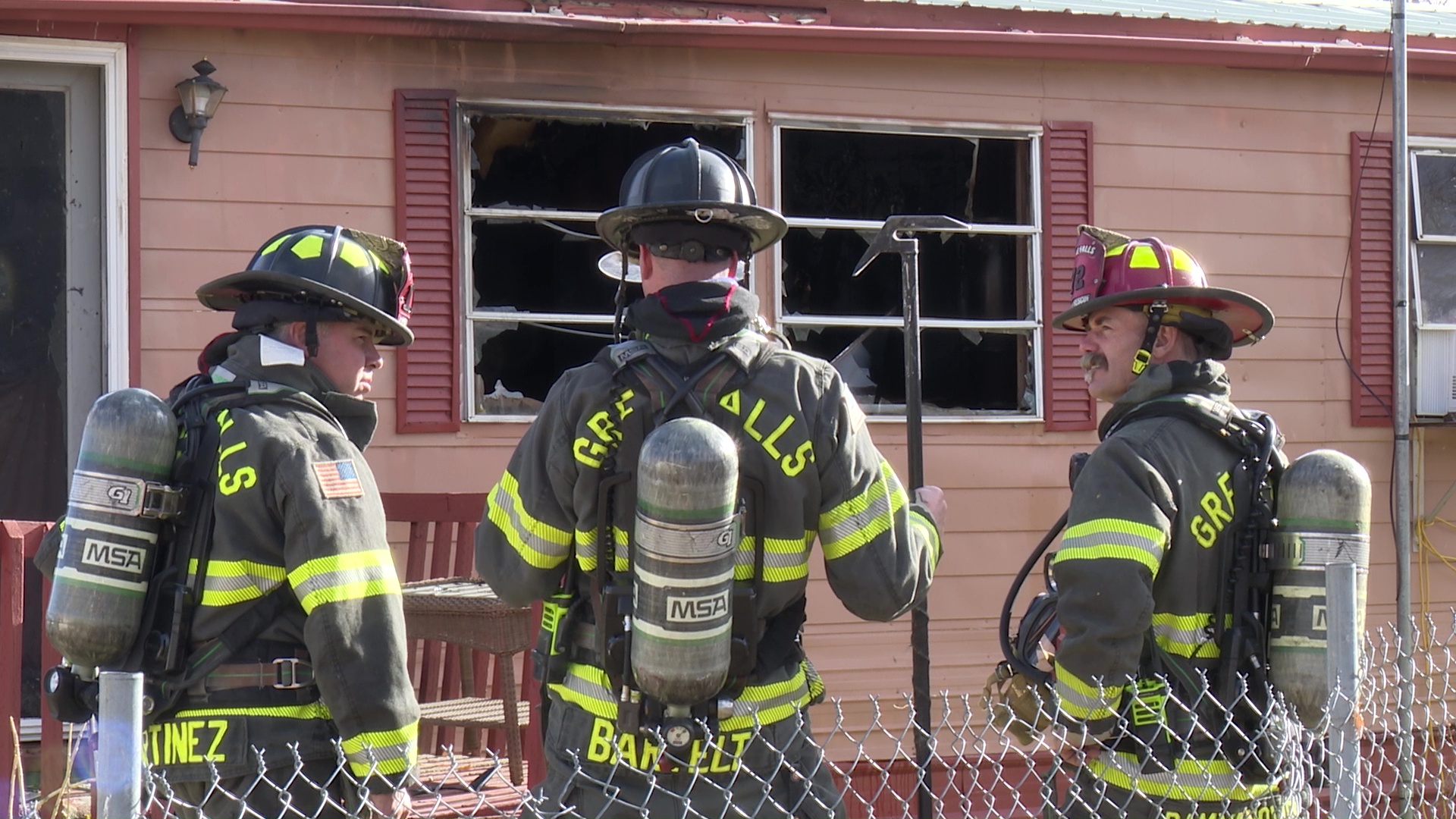 Structure fire at Rivershore Mobile Home Park