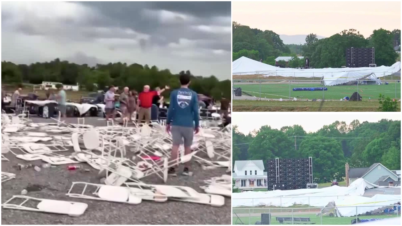 Man killed, multiple injured after tent collapses at Southwestern Virginia church