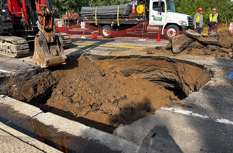 sinkhole on jackass hill road_City of Littleton