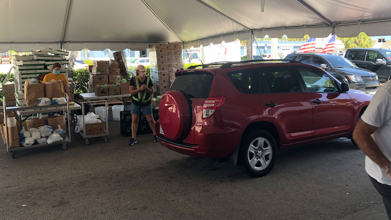 Boca Helping Hands food distribution on Sept. 7, 2021