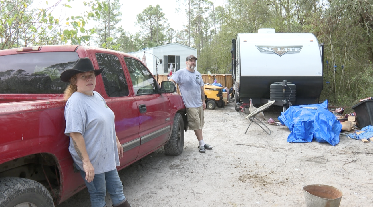 Families impacted by hurricane Helene