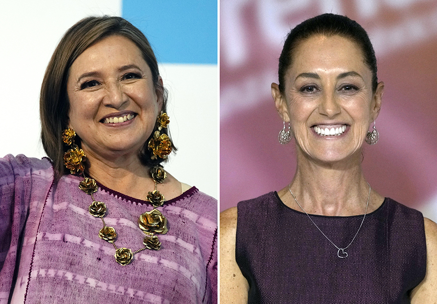 Mexico Elections Xochitl Galvez Claudia Sheinbaum