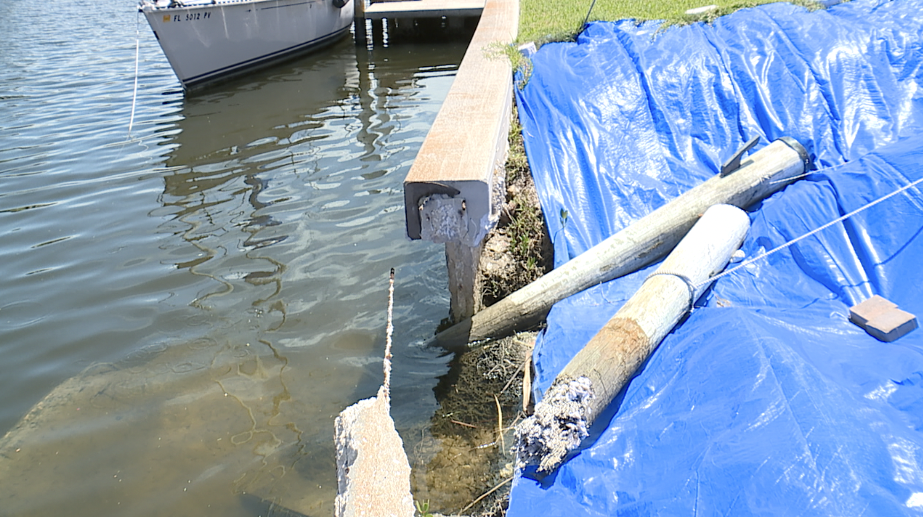 Punta Gorda seawall repairs 