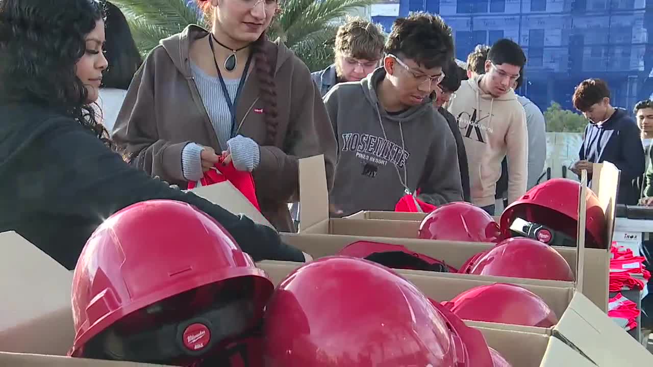 Local construction students visit active job sites for firsthand experience