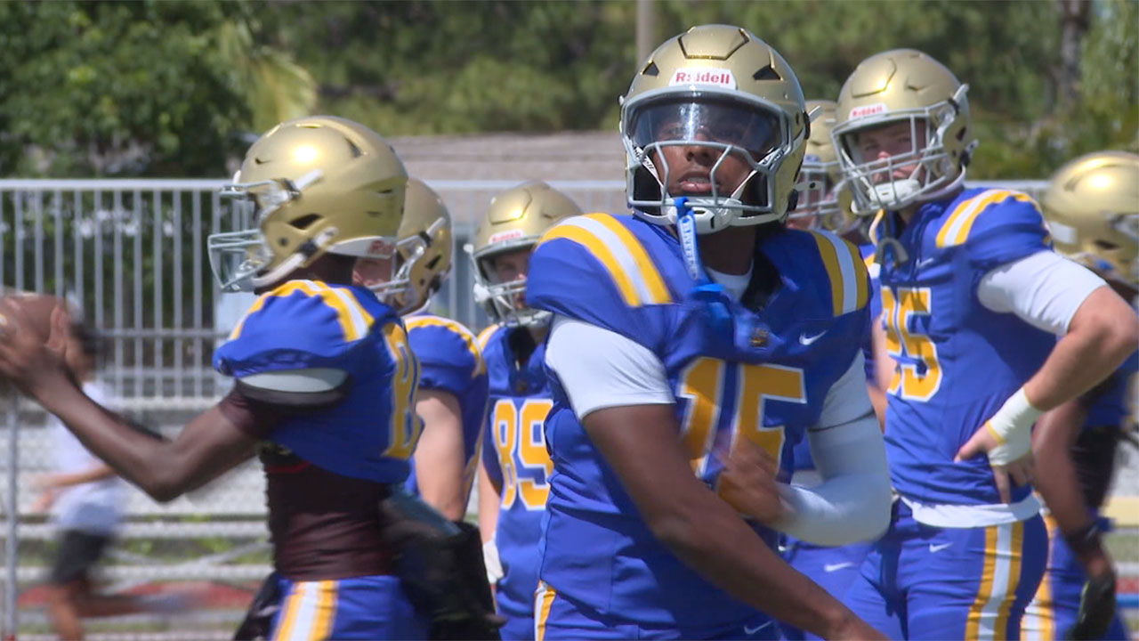 Cardinal Newman High School football practice on May 25, 2026.