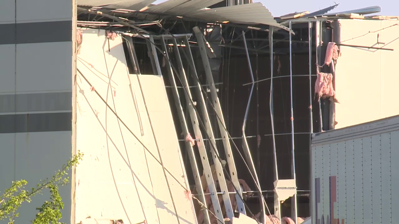 FedEx Portage Facility tornado damage