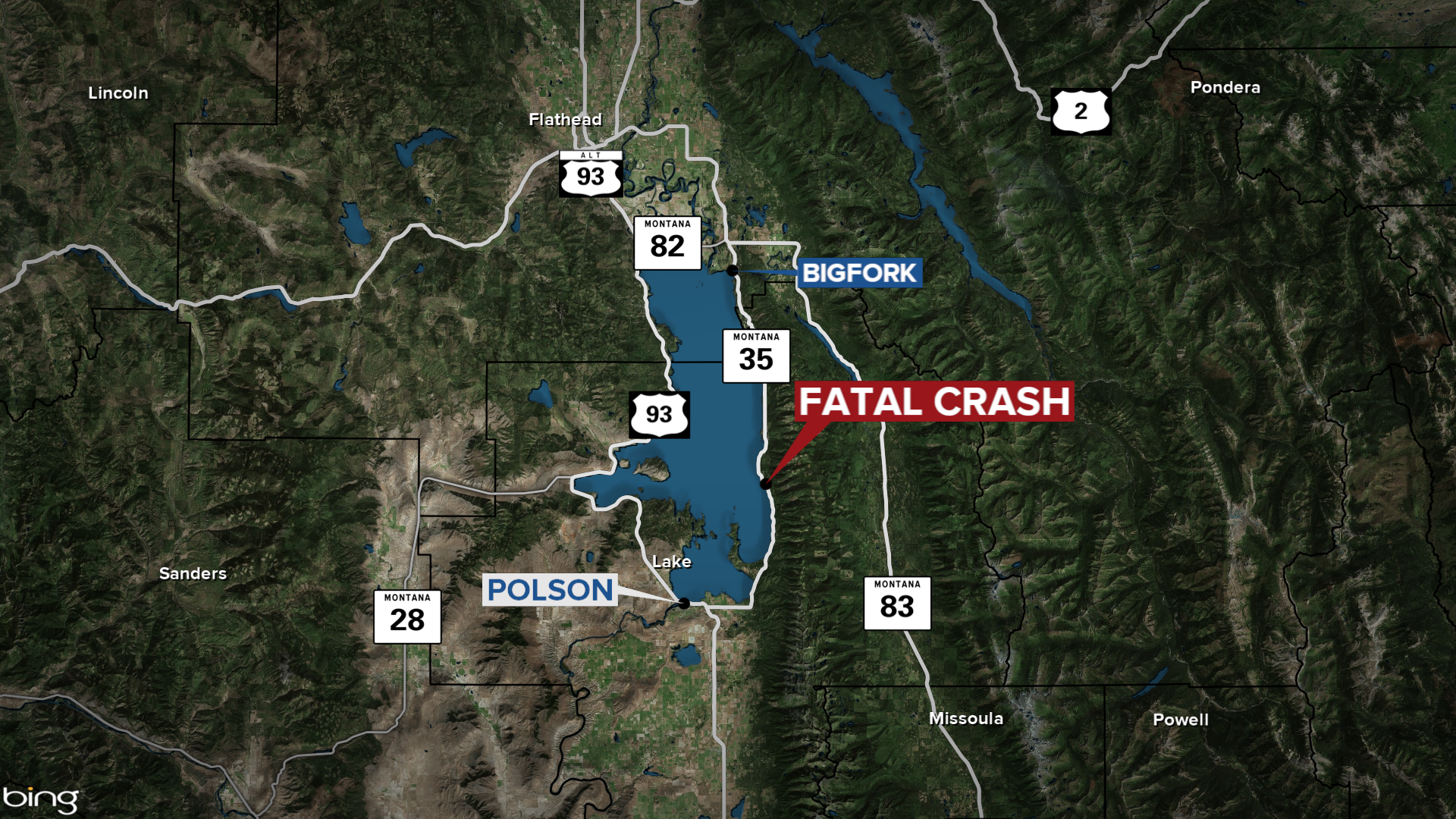 HWY 35 FATAL MOTORCYCLE CRASH MAP