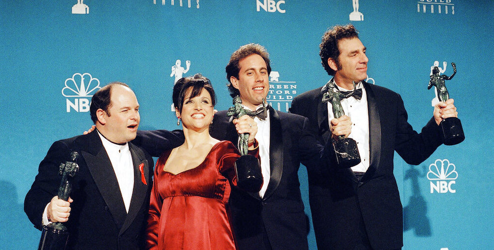 ?Seinfeld? cast members with Jerry Seinfeld