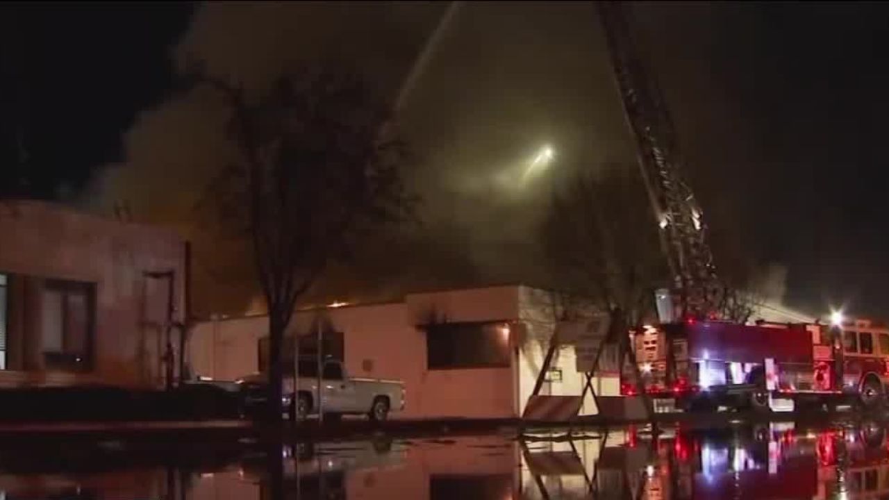 Porterville Library fire c. 2020