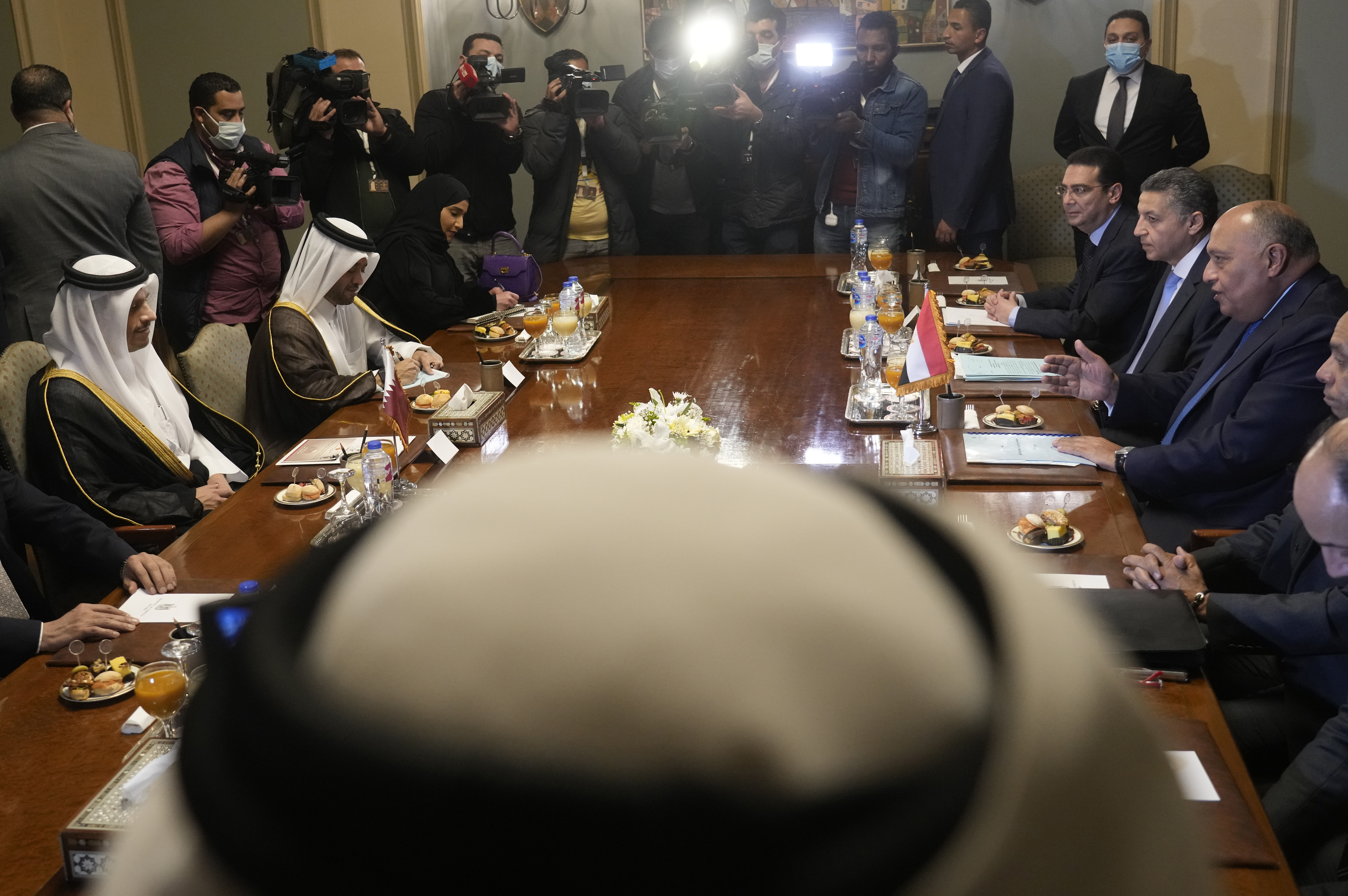 Sameh Shoukry, Mohammed bin Abdulrahman Al Thani