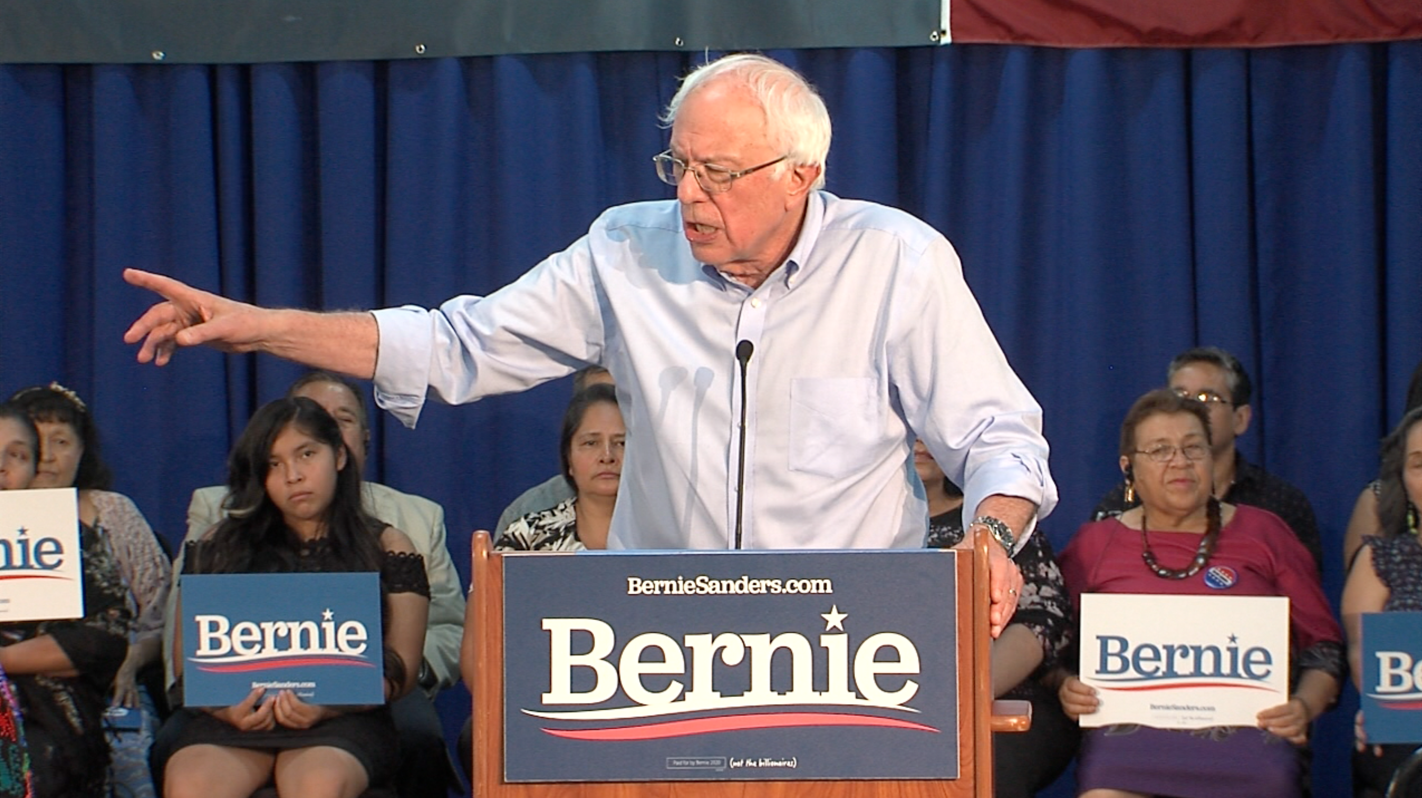Bernie Sanders in Vista, Calif.