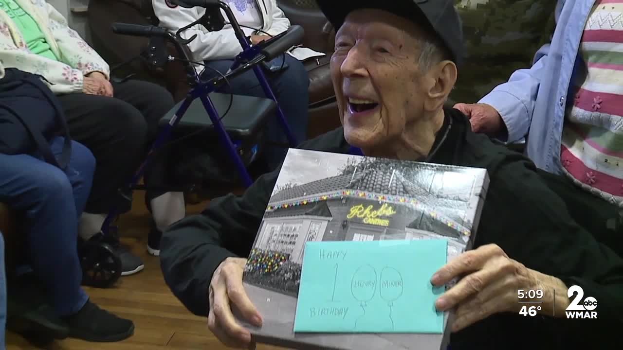 Maryland WWII vet celebrates century milestone