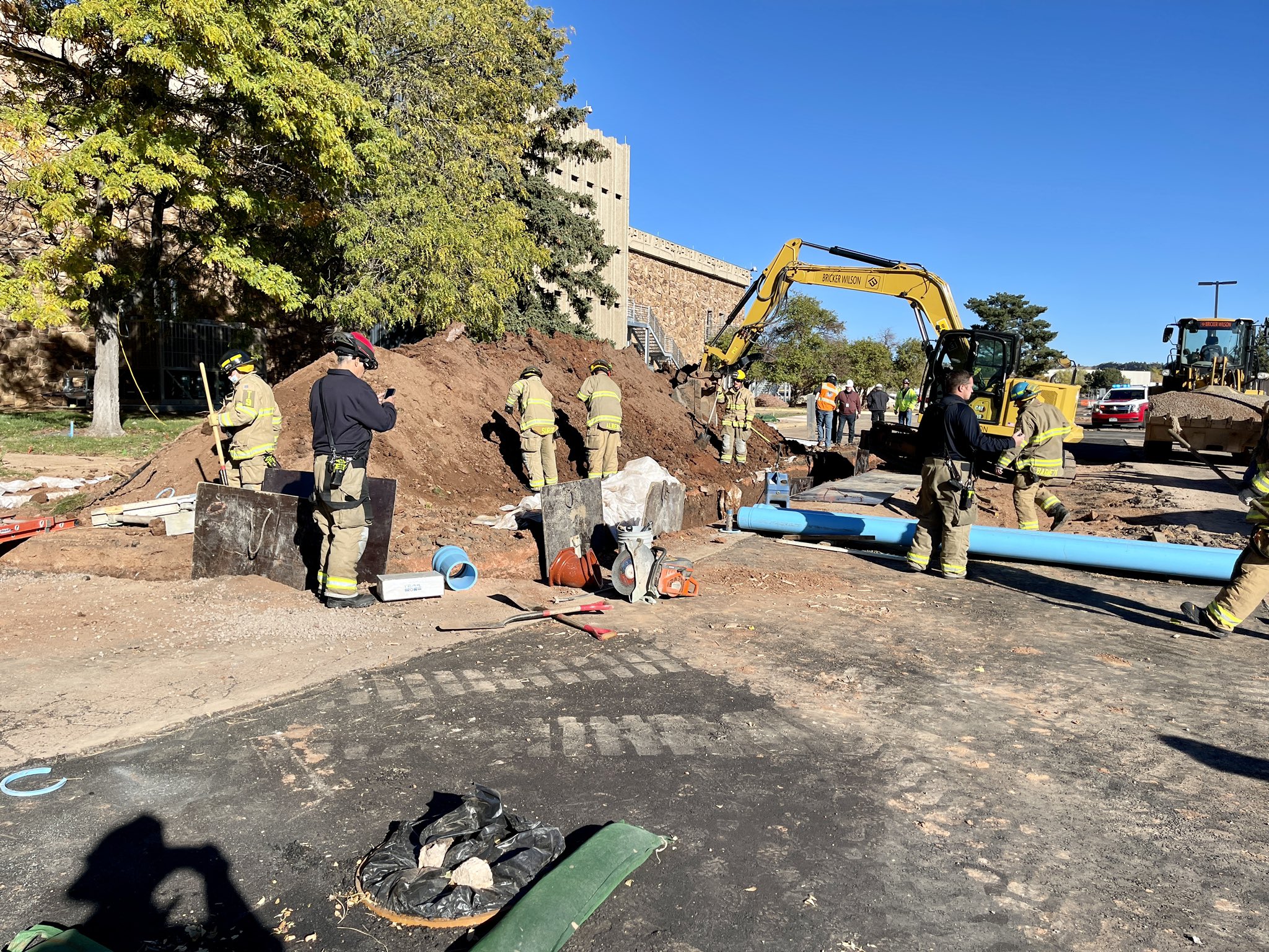Garden of the Gods road Trench Collapse