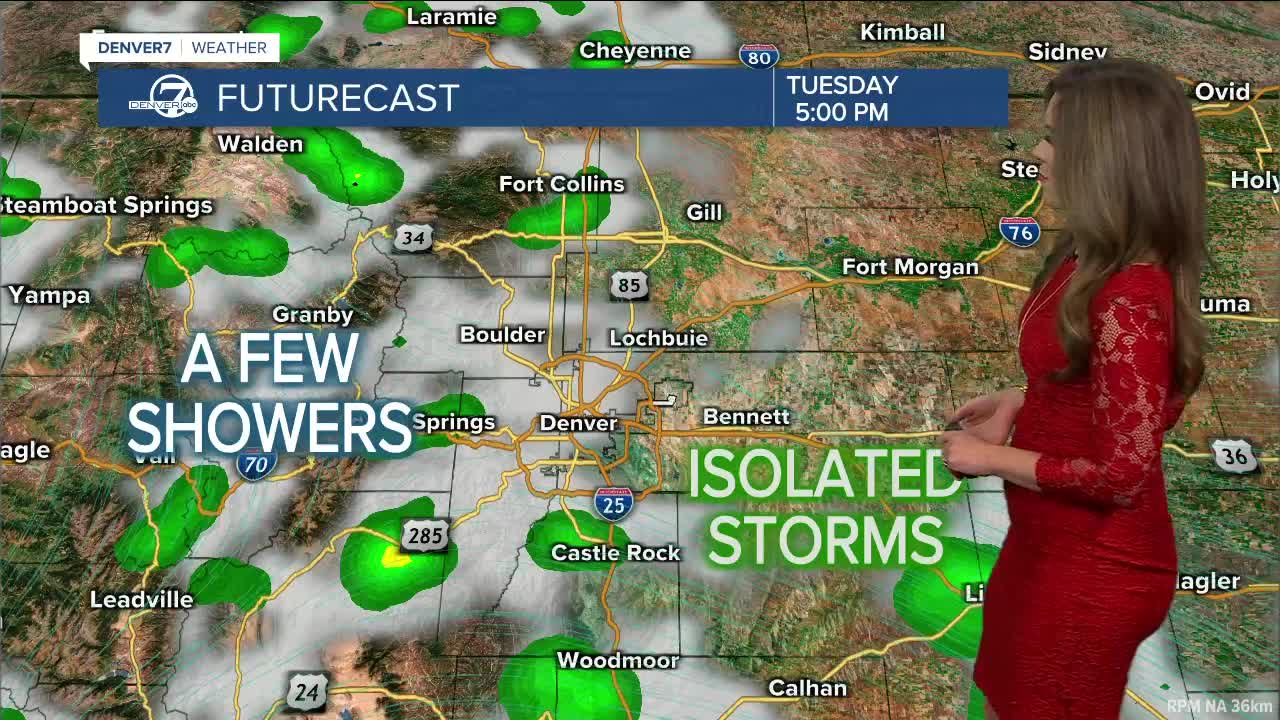 Isolated Storms Possible Tuesday Afternoon