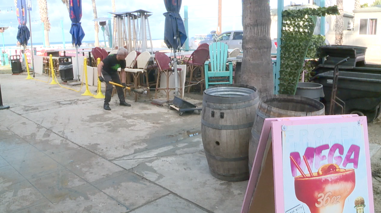 Baja Beach Café storm preps